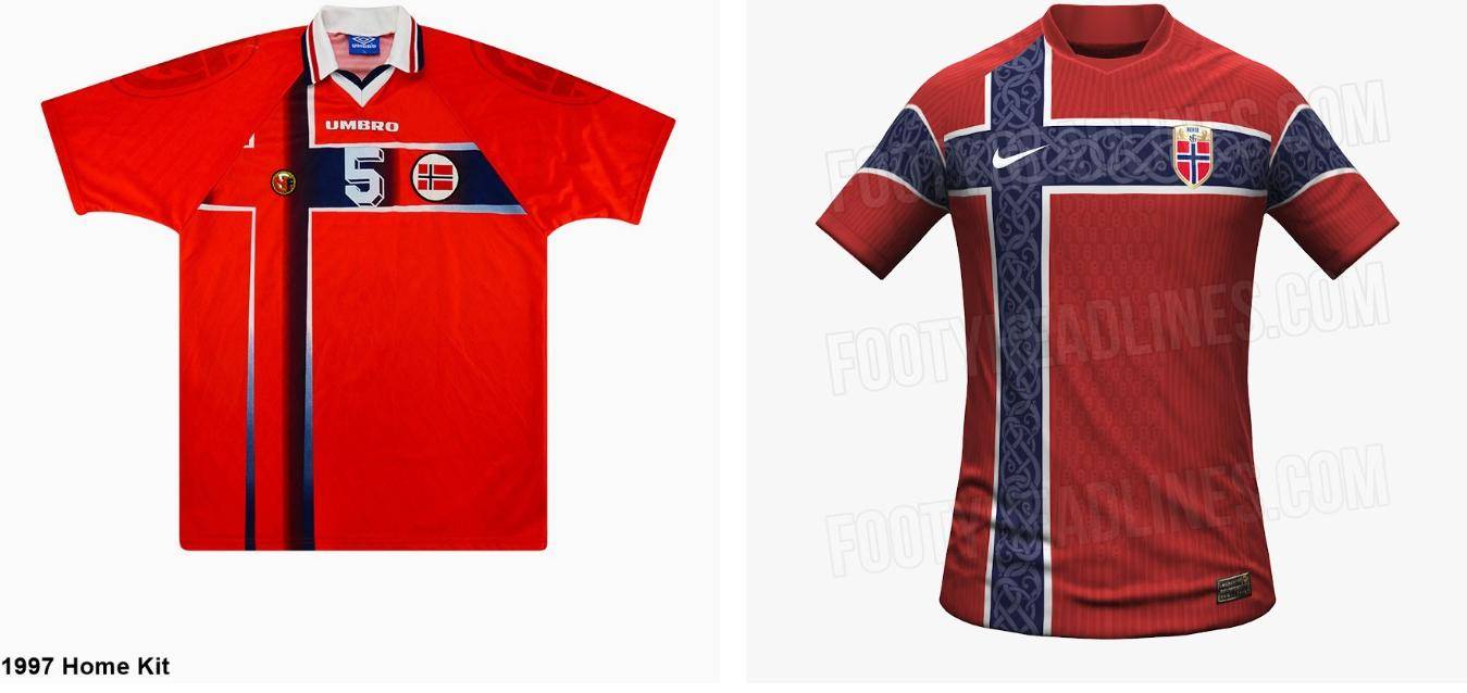 挪威队2026世界杯主场球衣曝光