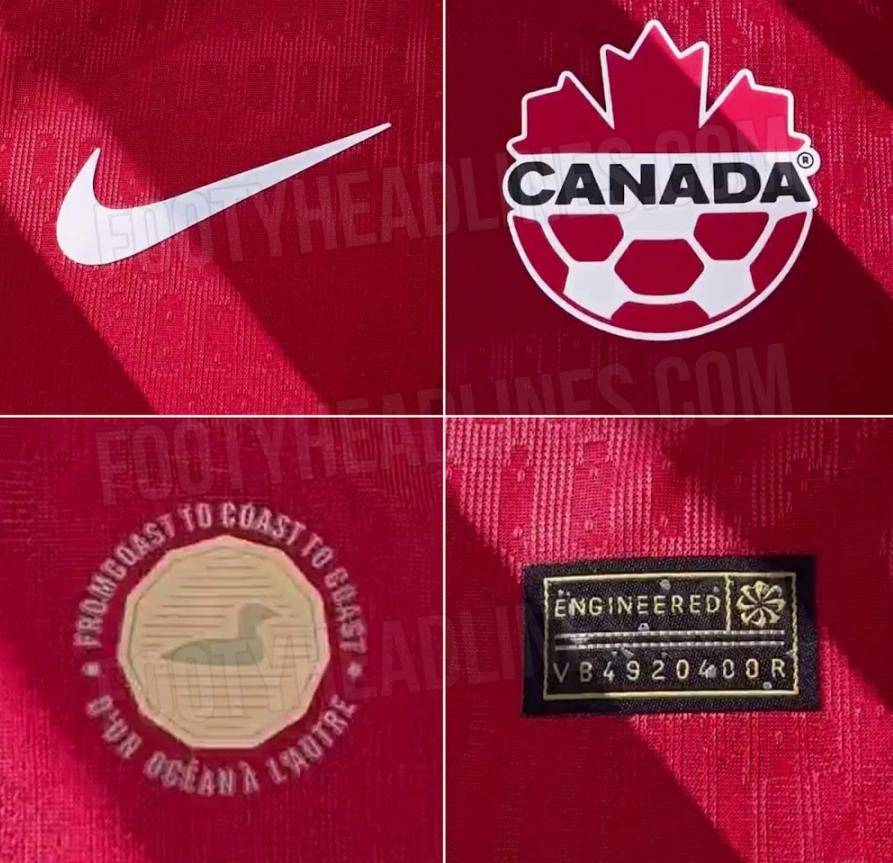 加拿大队2026世界杯主场球衣曝光