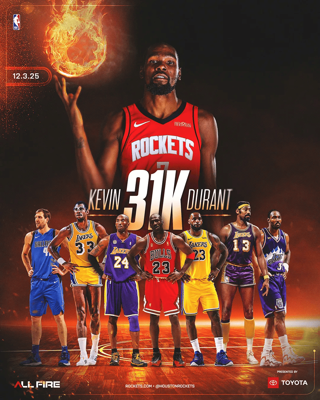 开云地址-NBA | 杜兰特生涯得分破31000大关，火箭主场轻取太阳